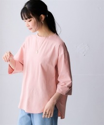 nissen | マルチドライ7分袖カットソー裾ラウンドチュニック（水陸両用・接触冷感・UVカット・吸汗速乾）＜大きいサイズ有＞(その他トップス)