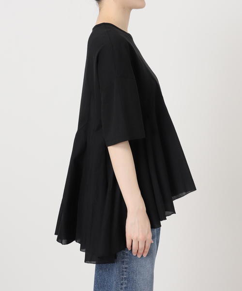 Spick & Span(スピックアンドスパン)の「AAYUSHI / アユーシ ペプラムラッフルTシャツ(Tシャツ/カットソー・レディース・ホワイト/ブラック・FREE)」の20枚目の写真