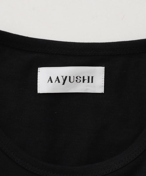 AAYUSHI / アユーシ ペプラムラッフルTシャツ（Tシャツ/カットソー
