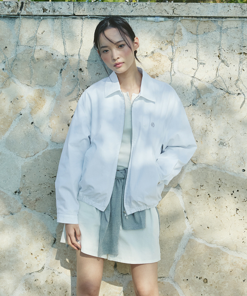 AFTERHOURS(アフターアワーズ)の「WASHED COTTON BLOUSON (WHITE)(ブルゾン・レディース・ホワイト・FREE)」の1枚目の写真