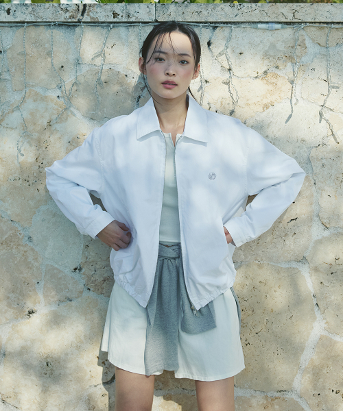 AFTERHOURS(アフターアワーズ)の「WASHED COTTON BLOUSON (WHITE)(ブルゾン・レディース・ホワイト・FREE)」の2枚目の写真