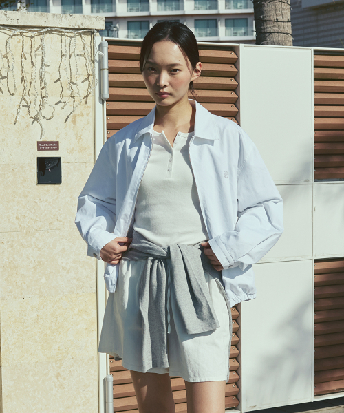 AFTERHOURS(アフターアワーズ)の「WASHED COTTON BLOUSON (WHITE)(ブルゾン・レディース・ホワイト・FREE)」の4枚目の写真