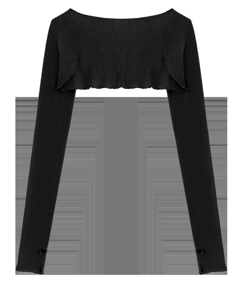 DEVIWEAR(デヴィウェア)の「ミスト テンセル ボレロ DEVI-T0148-ブラック(カーディガン/ボレロ・レディース・ブラック・MEDIUM/SMALL)」の1枚目の写真