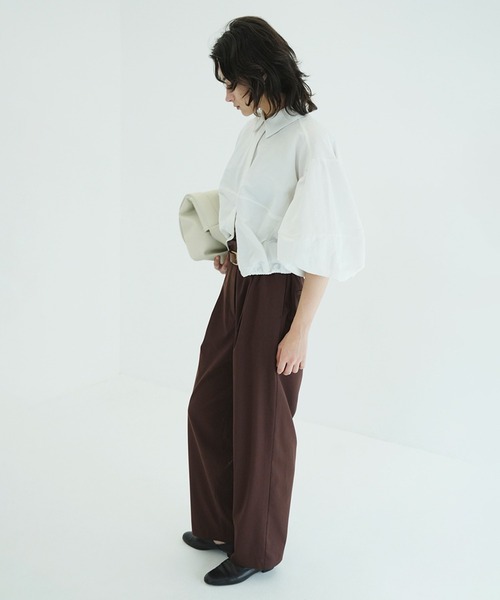 CLANE（クラネ）の「DAD SHORT BALLOON BLOUSON（ブルゾン・レディース・アイボリー・1/2）」の7枚目の写真