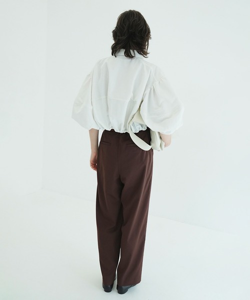 CLANE（クラネ）の「DAD SHORT BALLOON BLOUSON（ブルゾン・レディース・アイボリー・1/2）」の8枚目の写真