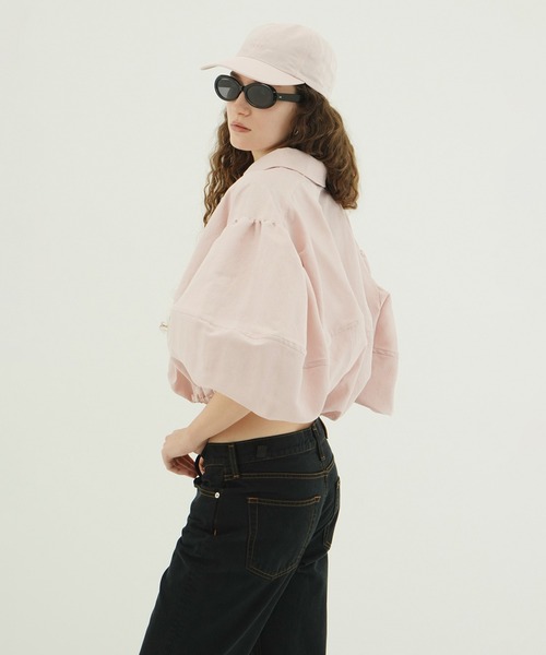 CLANE（クラネ）の「DAD SHORT BALLOON BLOUSON（ブルゾン・レディース・アイボリー・1/2）」の19枚目の写真