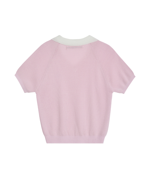 Rest&Recreation（レストアンドレクリエーション）の「V-NECK COLLAR KNIT TOP - PINK（ニット/セーター・レディース・その他・ONE）」の4枚目の写真