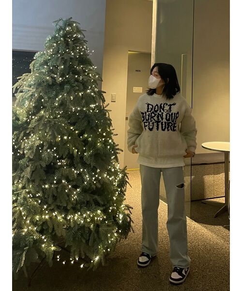 AJOBYAJO（アジョバイアジョ）の「[PBA] DBOF ウールニットセーター [アイボリー]（ニット/セーター・レディース・その他・L/S/M/XL）」の18枚目の写真