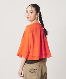 タグ付き新品MARLENE DAMオレンジ シルク30%リボンブラウス40 シャツ/ブラウス（オレンジ/橙色系・リボン）ファッション通販 - ZOZOTOWN