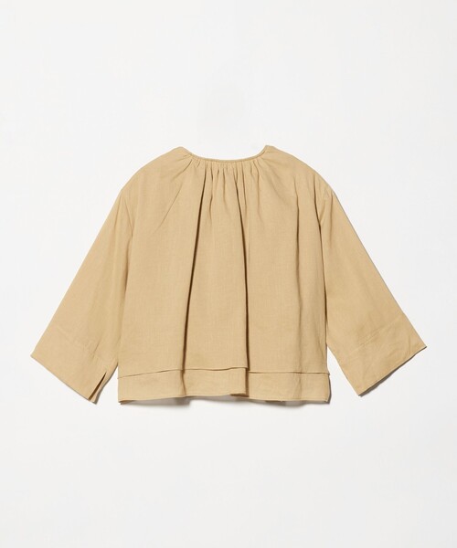 BEAUTY&YOUTH UNITED ARROWS（ビューティーアンドユースユナイテッドアローズ）の「麻ブレンド フロントリボン ティアード シャツ ウォッシャブル（シャツ/ブラウス・レディース・ベージュ/オレンジ/ホワイト・FREE）」の21枚目の写真