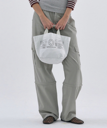 WELLBEING EXPRESS（ウェルビーイングエクスプレス）の「Message Mini Eco Bag White（エコバッグ/サブバッグ）」