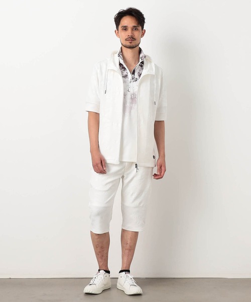 NICOLE CLUB FOR MEN(ニコルクラブフォーメン)の「【NICOLE SPORTS】エンボス柄ハーフパンツ(その他パンツ・メンズ・ホワイト系2/ホワイト系1/ホワイト/ブラック系1/ブラック系2/その他2/その他3/ブラック・X-LARGE/LARGE/MEDIUM/SMALL/M/XL/S/L)」の9枚目の写真