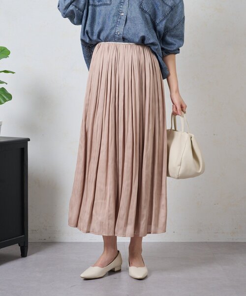 Jena espace merveilleux（ジェナ　エスパスメルヴェイユ）の「細ラインフレアスカート（スカート・レディース・ネイビー/ベージュ/アイボリー・FREE）」の21枚目の写真