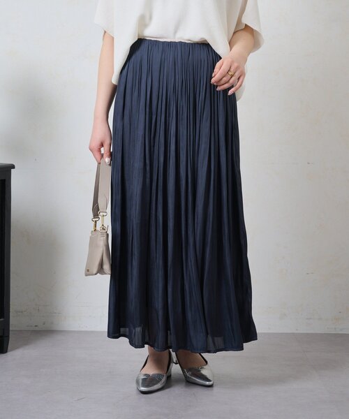 Jena espace merveilleux（ジェナ　エスパスメルヴェイユ）の「細ラインフレアスカート（スカート・レディース・ネイビー/ベージュ/アイボリー・FREE）」の18枚目の写真