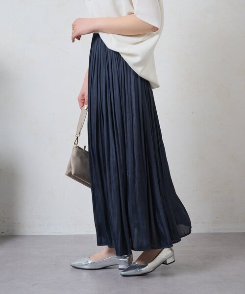 Jena espace merveilleux（ジェナ　エスパスメルヴェイユ）の「細ラインフレアスカート（スカート・レディース・ネイビー/ベージュ/アイボリー・FREE）」の11枚目の写真