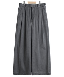 marka | marka / マーカ：TWO TUCK BUGGY TROUSERS -WASHABLE 2/72 WOOL GABARDINE PIGMENT PRINT-：M26A03PT01C[COR](その他パンツ)