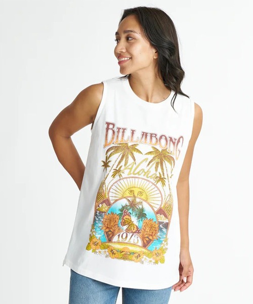 BILLABONG（ビラボン）の「BILLABONG/ビラボン タンクトップ UVカット GRAPHIC LOOSE TANK TOP BG01C360（タンクトップ・レディース・ホワイト/スミクロ・M）」の6枚目の写真