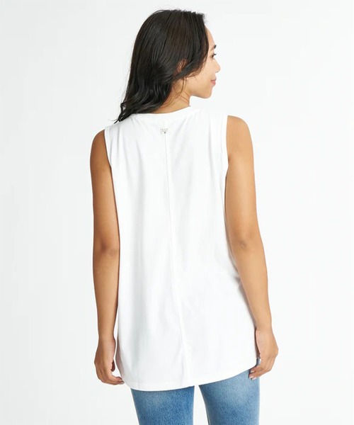 BILLABONG（ビラボン）の「BILLABONG/ビラボン タンクトップ UVカット GRAPHIC LOOSE TANK TOP BG01C360（タンクトップ・レディース・ホワイト/スミクロ・M）」の7枚目の写真