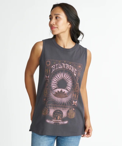 BILLABONG（ビラボン）の「BILLABONG/ビラボン タンクトップ UVカット GRAPHIC LOOSE TANK TOP BG01C360（タンクトップ・レディース・ホワイト/スミクロ・M）」の12枚目の写真