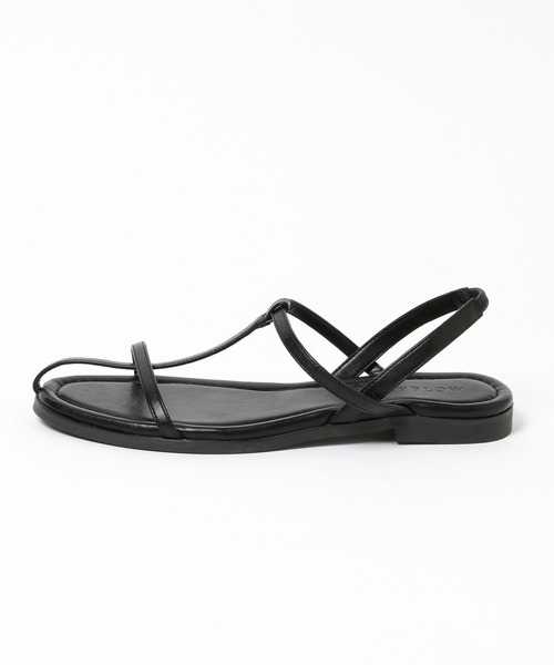 BAYFLOW(ベイフロー)の「ストラップフラットサンダル(サンダル・レディース・シルバー/ブラック・LARGE/MEDIUM)」の5枚目の写真