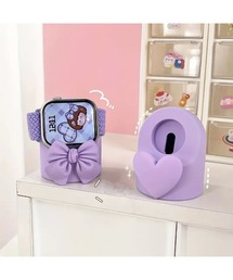 Bling Leads（ブリングリーズ）の「【Bls】【ZA】【Bling Leads】パステル×リボン スマートウォッチスタンド（収納グッズ）」