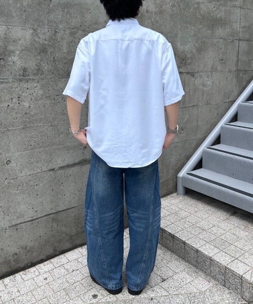 link lot（リンクロット）の「花柄刺繍入り半袖シャツ（シャツ/ブラウス・メンズ・ホワイト系その他/ホワイト/ブラック/ブラック系その他・L/XL/M）」の10枚目の写真
