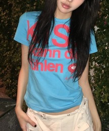 Vipoa（ヴィポア）の「KISS LOGOグラフィックTシャツ（Tシャツ/カットソー）」