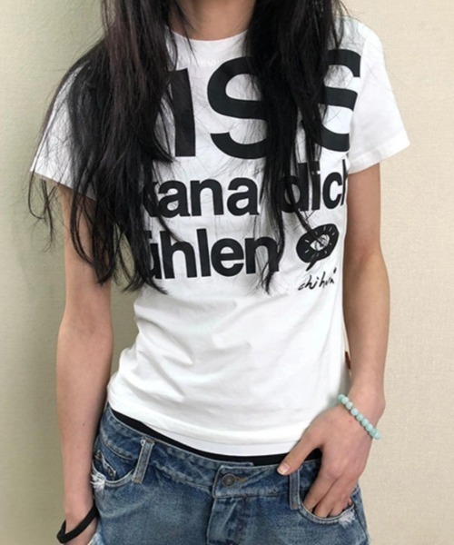 Vipoa(ヴィポア)の「KISS LOGOグラフィックTシャツ(Tシャツ/カットソー・レディース・ブルー/ホワイト・FREE)」の11枚目の写真