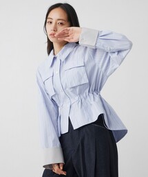 スタンドカラーシャツブルゾン｜ウォッシャブル/軽羽織/春服