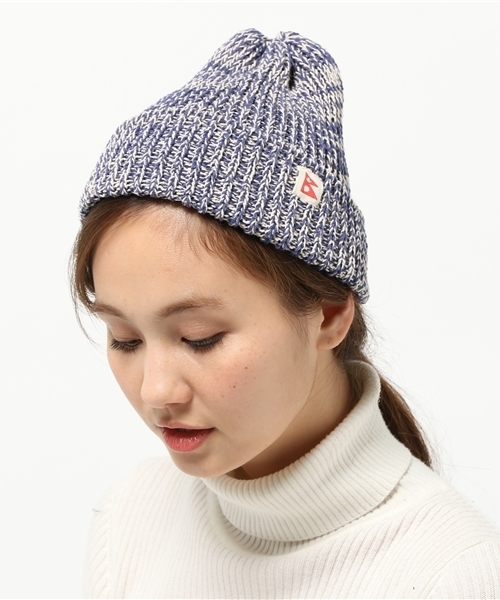 チャイハネ（チャイハネ）の「【チャイハネ】NEPALコットンニットキャップ（ニットキャップ/ビーニー・レディース・カーキ/ネイビー/グリーン/レッド/ブルー・FREE）」の3枚目の写真