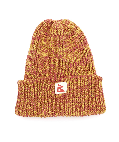 チャイハネ（チャイハネ）の「【チャイハネ】NEPALコットンニットキャップ（ニットキャップ/ビーニー・レディース・カーキ/ネイビー/グリーン/レッド/ブルー・FREE）」の5枚目の写真