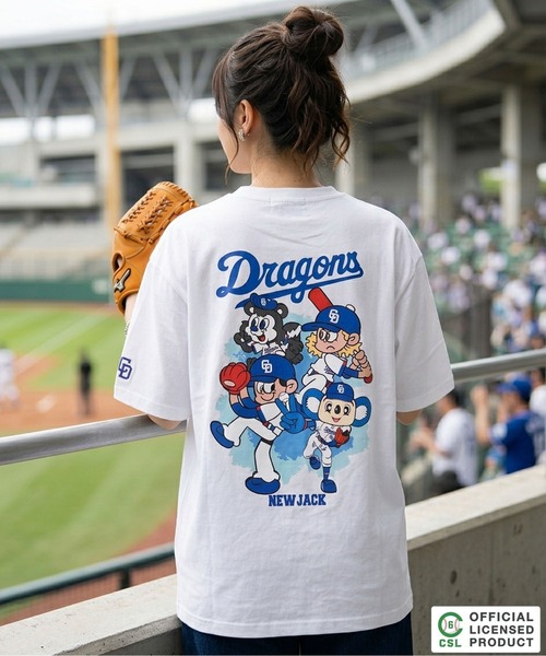 NEW JACK（ニュージャック）の「【セ・リーグ】NEW JACK プロ野球 オーバーサイズTシャツ / Professional Baseball Oversized T-Shirt（Tシャツ/カットソー・メンズ・ブラック系1/ブラック系3/ホワイト系4/ブラック系2/ホワイト系3/ブラック系4/ホワイト系5/ホワイト系1/ホワイト系2/ブラック系5・S/M/L/XL）」の16枚目の写真