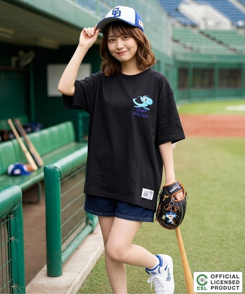 NEW JACK（ニュージャック）の「【セ・リーグ】NEW JACK プロ野球 オーバーサイズTシャツ / Professional Baseball Oversized T-Shirt（Tシャツ/カットソー・メンズ・ブラック系1/ブラック系3/ホワイト系4/ブラック系2/ホワイト系3/ブラック系4/ホワイト系5/ホワイト系1/ホワイト系2/ブラック系5・S/M/L/XL）」の20枚目の写真