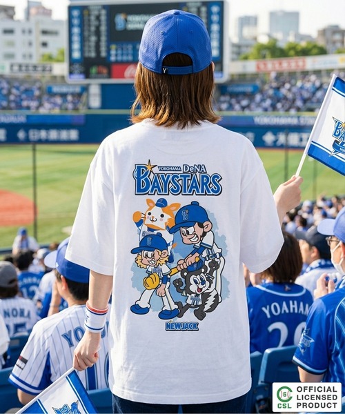 NEW JACK（ニュージャック）の「【セ・リーグ】NEW JACK プロ野球 オーバーサイズTシャツ / Professional Baseball Oversized T-Shirt（Tシャツ/カットソー・メンズ・ブラック系1/ブラック系3/ホワイト系4/ブラック系2/ホワイト系3/ブラック系4/ホワイト系5/ホワイト系1/ホワイト系2/ブラック系5・S/M/L/XL）」の11枚目の写真
