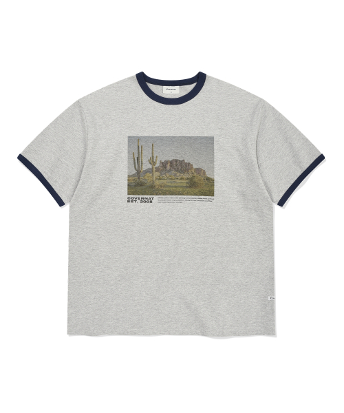 COVERNAT(カバーナット)の「カクタスバレーグラフィックTシャツメランジグレー(Tシャツ/カットソー・レディース・その他・X-SMALL/SMALL/MEDIUM/LARGE/X-LARGE/XX-LARGE)」の1枚目の写真
