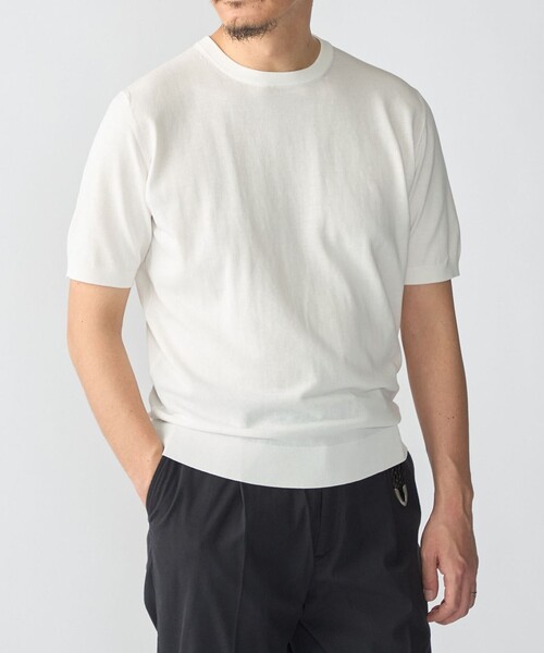 セール】SHIPS:〈接触冷感〉 ICE COTTON クルーネック ショート