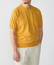 SHIPS:〈接触冷感〉 ICE COTTON クルーネック ショート スリーブ ニット Tシャツ