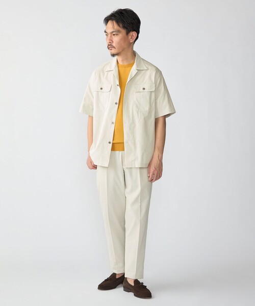 SHIPS(シップス)の「SHIPS:〈接触冷感〉 ICE COTTON クルーネック ショート スリーブ ニット Tシャツ(ニット/セーター・メンズ・ブラック/イエロー/ネイビー/ホワイト/グリーン・SMALL/MEDIUM/X-LARGE/LARGE)」の11枚目の写真