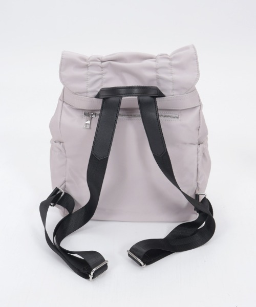 axes femme（アクシーズファム）の「ギャザーフラップリュック（バックパック/リュック・レディース・ブラック/グレイッシュベージュ・FREE）」の8枚目の写真