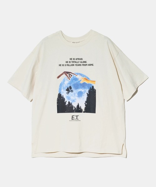 go slow caravan(ゴースローキャラバン)の「CUBE SUGAR/キューブシュガー 21/-OE ETフォトTEE(Tシャツ/カットソー・レディース・ナチュラル/ブラック・FREE)」の2枚目の写真