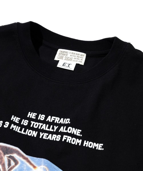 go slow caravan(ゴースローキャラバン)の「CUBE SUGAR/キューブシュガー 21/-OE ETフォトTEE(Tシャツ/カットソー・レディース・ナチュラル/ブラック・FREE)」の3枚目の写真