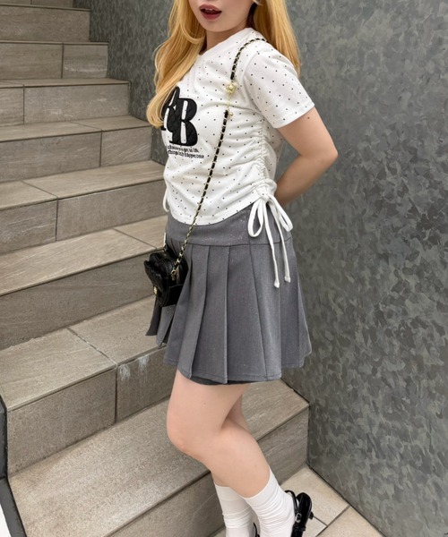 continuer de NICE CLAUP(コンティニューデナイスクラップ)の「アソートロゴドロストチビT(Tシャツ/カットソー・レディース・ドット/トップグレー/ホワイト系その他/オフホワイト/ブラック/ブラック系その他/ピンク系その他・FREE)」の11枚目の写真