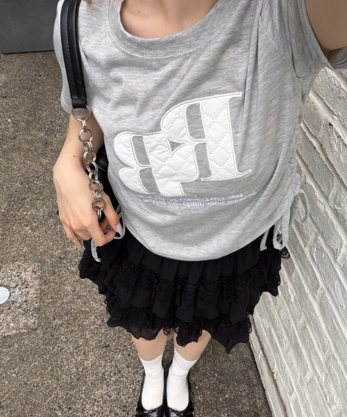 continuer de NICE CLAUP(コンティニューデナイスクラップ)の「アソートロゴドロストチビT(Tシャツ/カットソー・レディース・ドット/トップグレー/ホワイト系その他/オフホワイト/ブラック/ブラック系その他/ピンク系その他・FREE)」の13枚目の写真