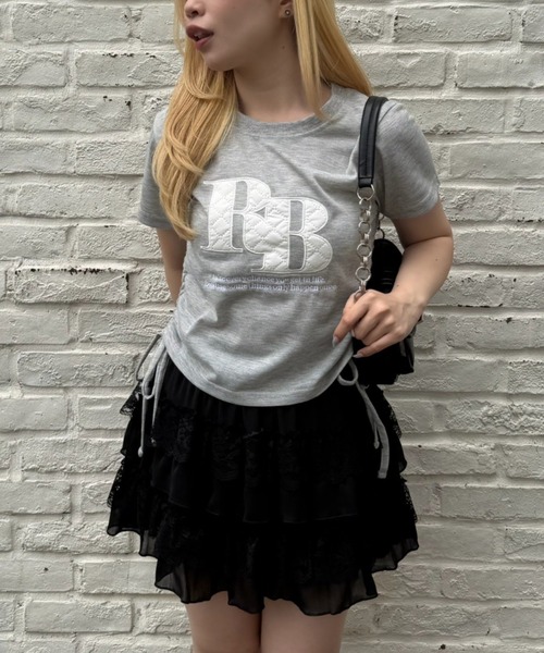 continuer de NICE CLAUP(コンティニューデナイスクラップ)の「アソートロゴドロストチビT(Tシャツ/カットソー・レディース・ドット/トップグレー/ホワイト系その他/オフホワイト/ブラック/ブラック系その他/ピンク系その他・FREE)」の14枚目の写真
