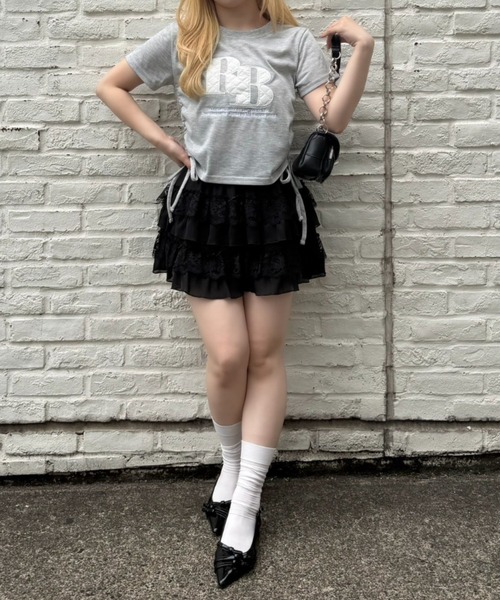 continuer de NICE CLAUP(コンティニューデナイスクラップ)の「アソートロゴドロストチビT(Tシャツ/カットソー・レディース・ドット/トップグレー/ホワイト系その他/オフホワイト/ブラック/ブラック系その他/ピンク系その他・FREE)」の15枚目の写真