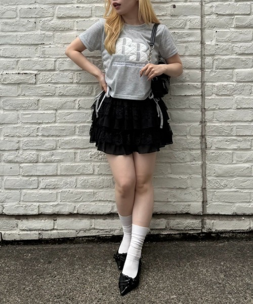 continuer de NICE CLAUP(コンティニューデナイスクラップ)の「アソートロゴドロストチビT(Tシャツ/カットソー・レディース・ドット/トップグレー/ホワイト系その他/オフホワイト/ブラック/ブラック系その他/ピンク系その他・FREE)」の20枚目の写真