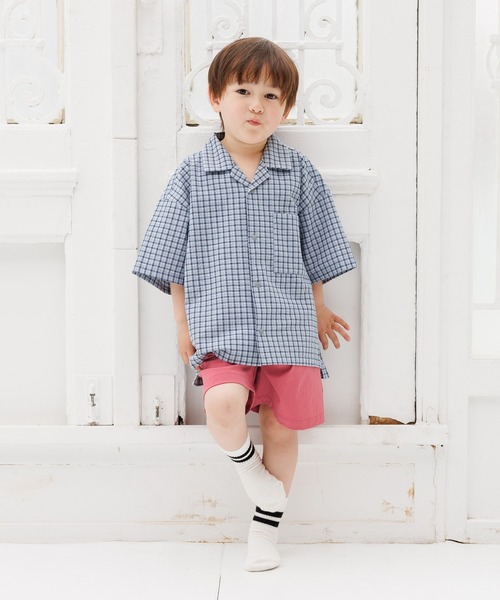 GLOBAL WORK(グローバルワーク)の「スナップサッカーシャツ半袖/T/647311(シャツ/ブラウス・キッズ・ブルー/ブラウン・100cm/110cm/120cm)」の16枚目の写真