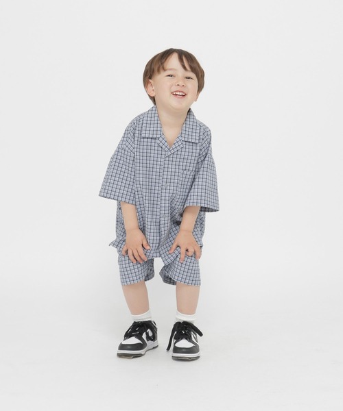 GLOBAL WORK(グローバルワーク)の「スナップサッカーシャツ半袖/T/647311(シャツ/ブラウス・キッズ・ブルー/ブラウン・100cm/110cm/120cm)」の13枚目の写真