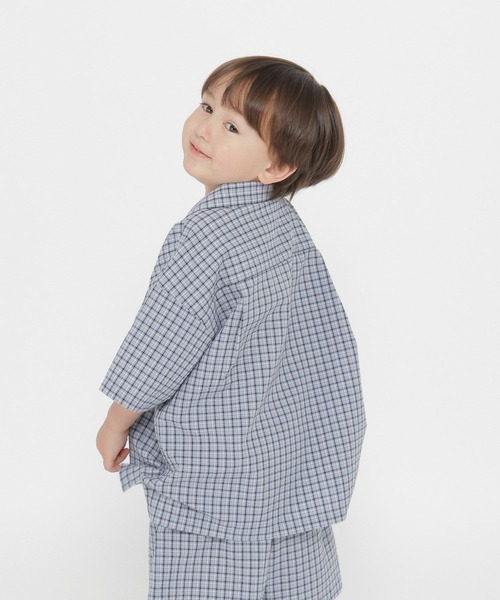 GLOBAL WORK(グローバルワーク)の「スナップサッカーシャツ半袖/T/647311(シャツ/ブラウス・キッズ・ブルー/ブラウン・100cm/110cm/120cm)」の12枚目の写真