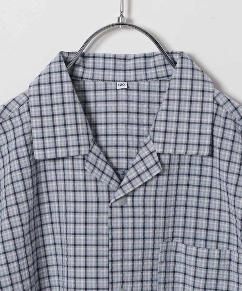 GLOBAL WORK(グローバルワーク)の「スナップサッカーシャツ半袖/T/647311(シャツ/ブラウス・キッズ・ブルー/ブラウン・100cm/110cm/120cm)」の9枚目の写真